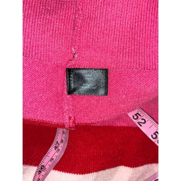 NWT Lane Bryant Pink Striped Pullover V-neck Long Tunic Women's Plus Size 22/24 - Picture 10 of 11